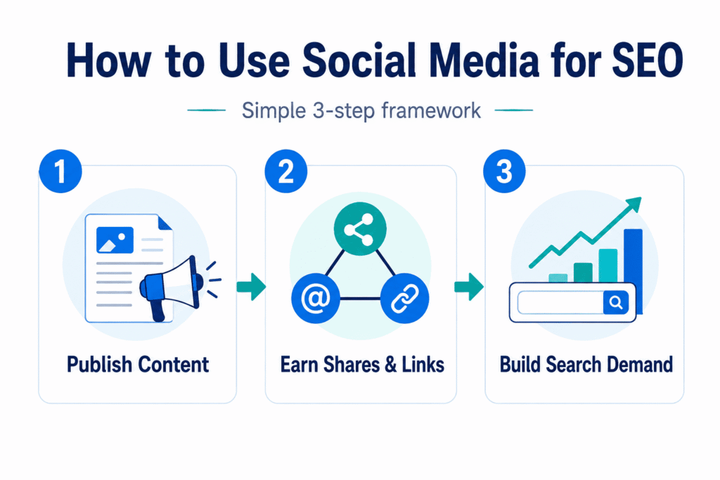 how to use social media for SEO